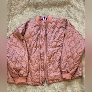 Joy lab pink poofy rain jacket